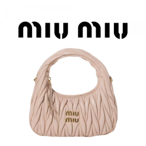 MIU MIU 완더 마테라쎄 나파 가죽 호보 스몰 백
