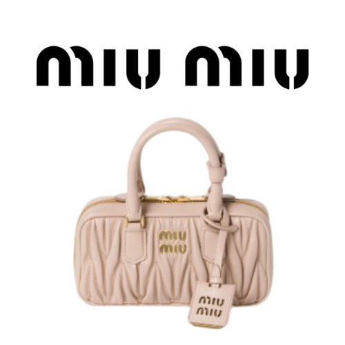 MIU MIU 아르카디 마테라쎄 가죽 미니 백