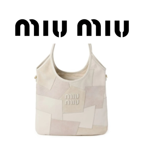 MIU MIU 아이비 가죽 패치워크 백