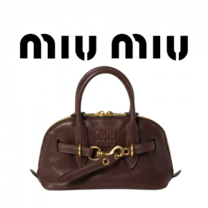 MIU MIU 아방뛰르 스몰 나파 가죽 탑 핸들 백