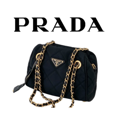 PRADA 테수토 퀄팅 체인 숄더백