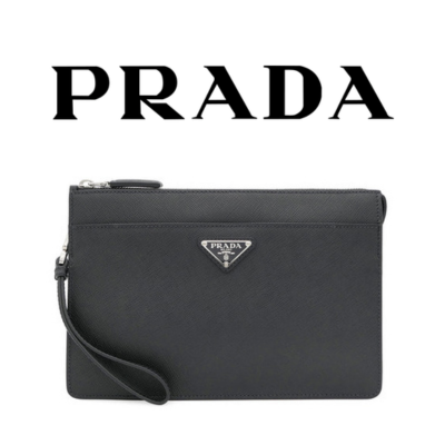 PRADA 사피아노 클러치 백