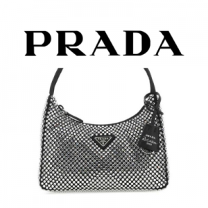 PRADA 리에디션 2000 크리스탈 숄더백