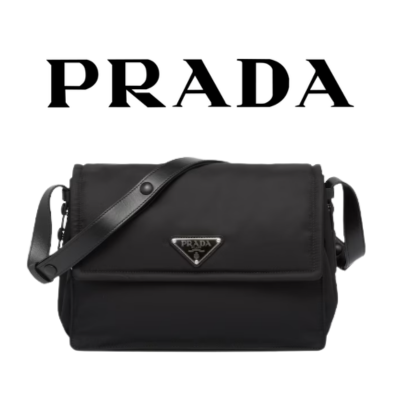 PRADA 리나일론 패디드 미디엄 숄더백