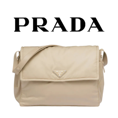 PRADA 리나일론 패디드 라지 숄더백