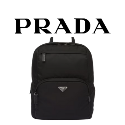 PRADA 리나일론 사피아노 가죽 백팩