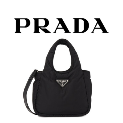 PRADA 소프트 패딩 스몰 토트백