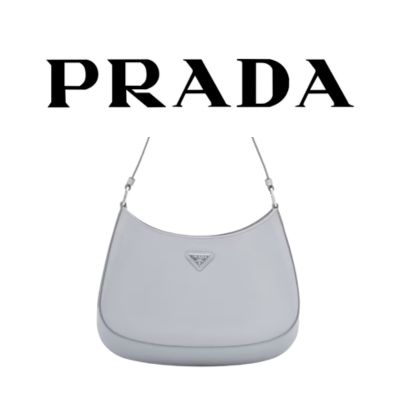 PRADA 클레오 브러시드 가죽 숄더 백