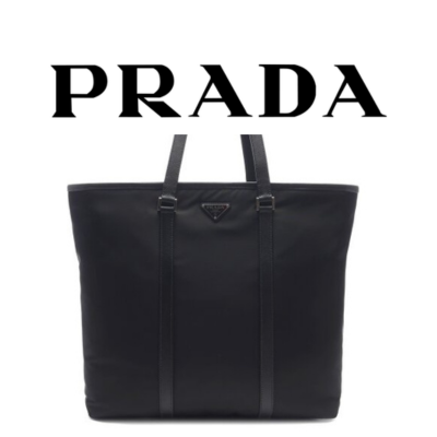PRADA 리나일론 사피아노 토트백