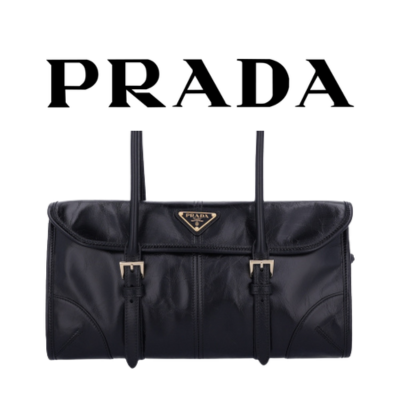 PRADA 미디엄 가죽 숄더백