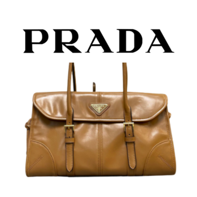 PRADA 미디엄 가죽 숄더백