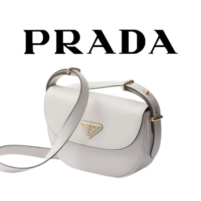 PRADA 아르케 가죽 플랩 숄더백