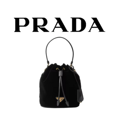 PRADA 나파 가죽 벨벳 미니 백