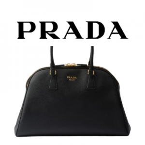 PRADA 라지 사피아노 가죽 토트백