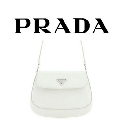PRADA 클레오 브러시드 가죽 미니 숄더백