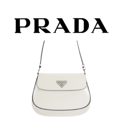PRADA 클레오 브러시드 가죽 미니 숄더백
