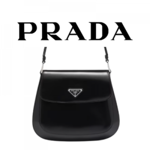 PRADA 클레오 브러시드 미디엄 가죽 숄더백