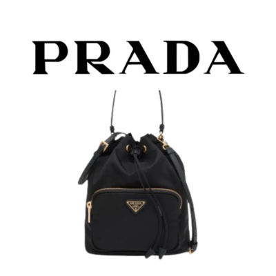 PRADA 리나일론 스몰 버킷 백