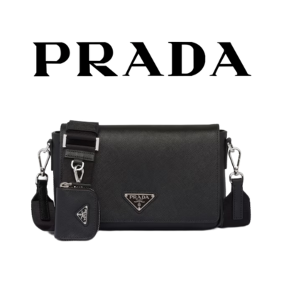 PRADA 사피아노 가죽 숄더백