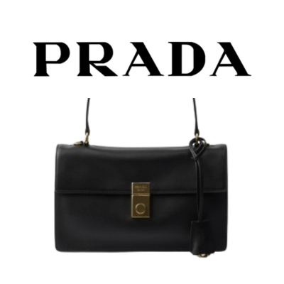 PRADA 소프트 사운드 미디엄 가죽 숄더백