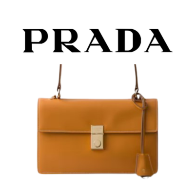 PRADA 소프트 사운드 미디엄 가죽 숄더백