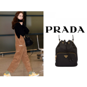 PRADA 듀엣 리나일론 버킷 백