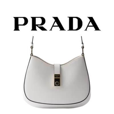 PRADA 클레오 브러시드 가죽 숄더백