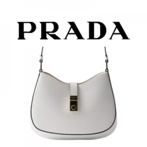 PRADA 클레오 브러시드 가죽 숄더백