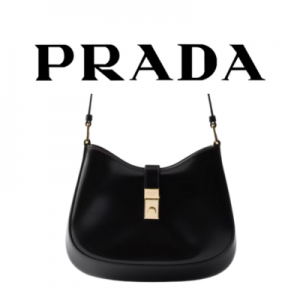 PRADA 클레오 브러시드 가죽 숄더백