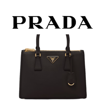 PRADA 갤러리아 사피아노 미디엄 가죽 백