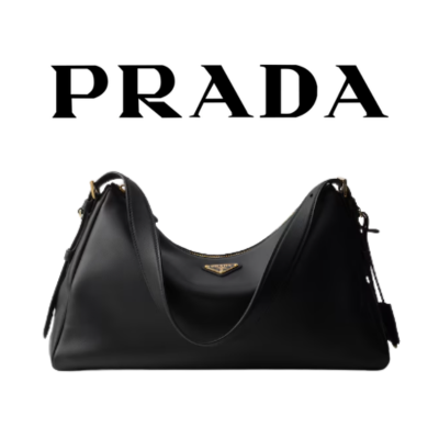 PRADA 에메 라지 가죽 숄더 백