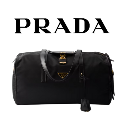 PRADA 리나일론 라지 탑 핸들 백