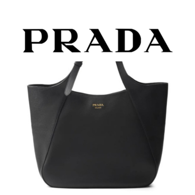 PRADA 라지 가죽 토트백