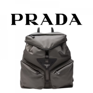 PRADA 리나일론 가죽 백팩