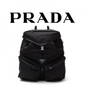 PRADA 리나일론 가죽 백팩
