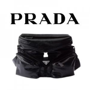 PRADA 오일 왁스 가죽 숄더백