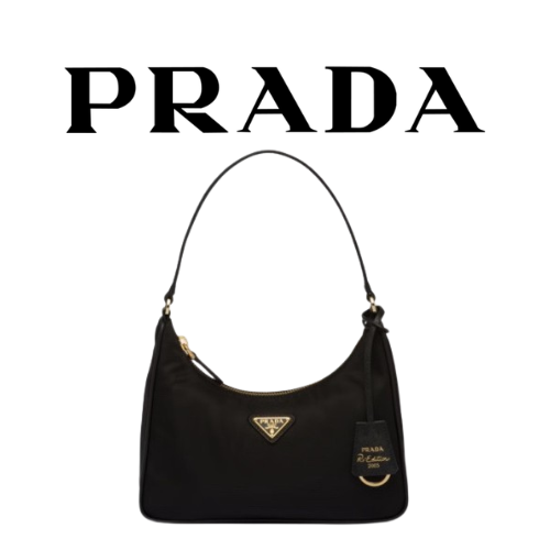 PRADA 리에디션 2005 리나일론 골드 미니백