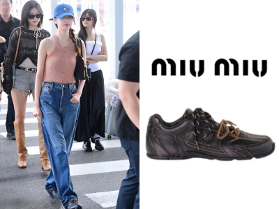 [장원영 PICK] MIU MIU x New Balance 530 SL 레더 스니커즈
