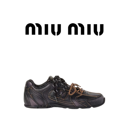 Miu Miu x New Balance 530 SL 레더 스니커즈