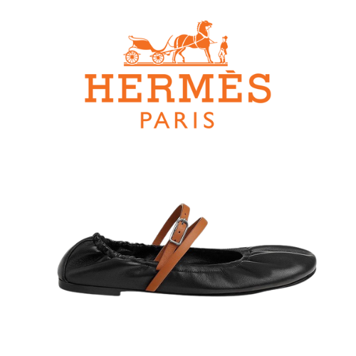 HERMES 졸리 누드 메리 제인 발레 슈즈