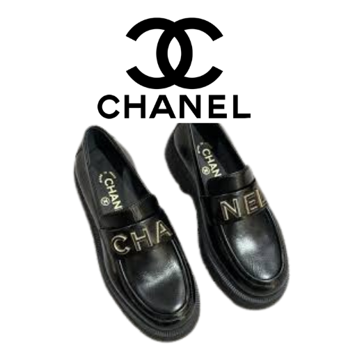 CHANEL 24B 레터링 로퍼