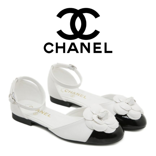 CHANEL 24P 카멜리아 플랫 슈즈
