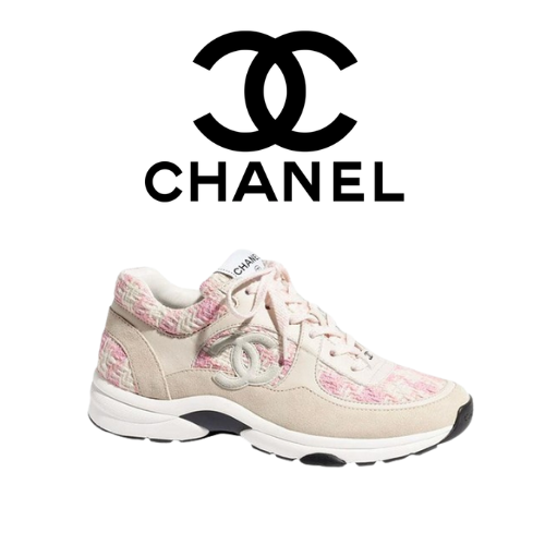 CHANEL 23C 트위드 스니커즈