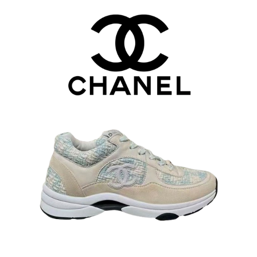 CHANEL 23C 트위드 스니커즈