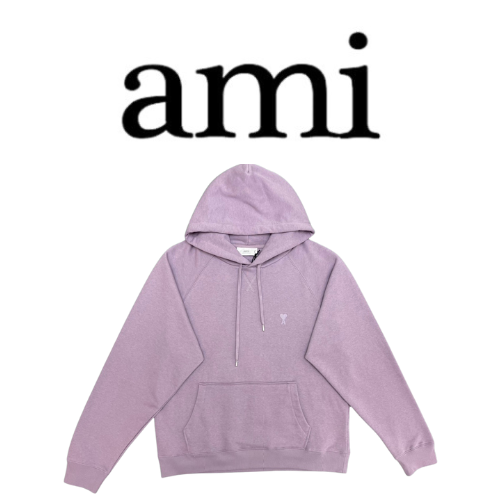 [남녀공용] AMI 러브 루즈핏 코튼 후드 스웨트셔츠