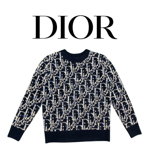 [남녀공용] DIOR 오블리크 자카드 울 니트웨어