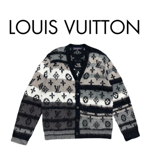 [남녀공용] Louis Vuitton LV 모노그램 모헤어 가디건