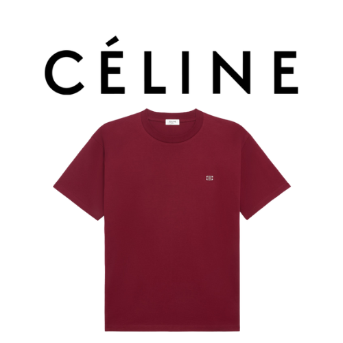 [남녀공용] CELINE 트리옹페 코튼 저지 티셔츠
