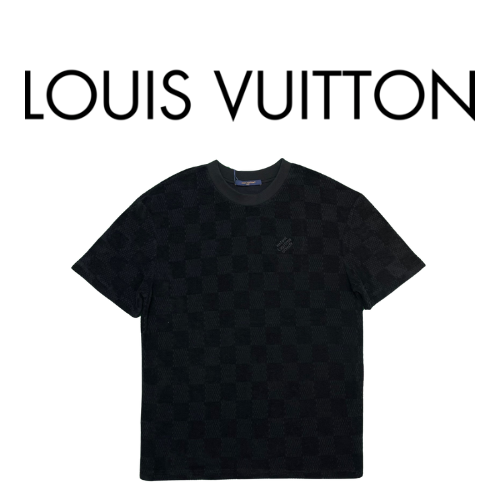 [남녀공용] [SET] Louis Vuitton LV 다미에 테리 코튼 티셔츠