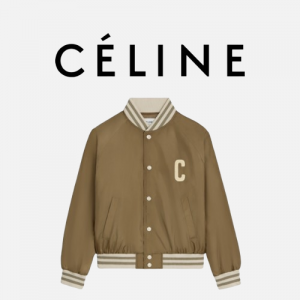 [남녀공용] CELINE 라이트웨이트 나일론 베이스볼 재킷